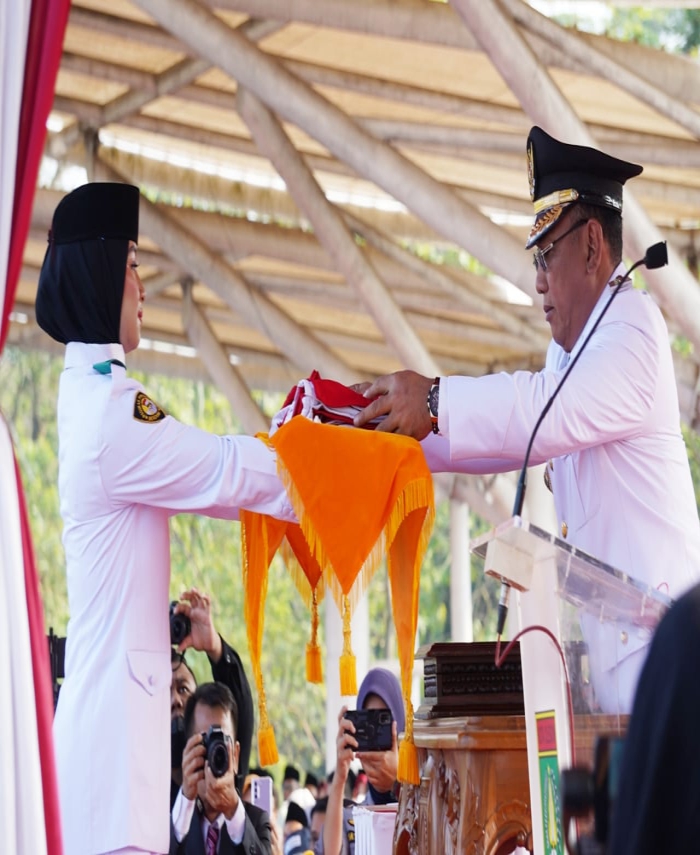 Pengibaran Bendera HUT RI Sukses, Helldy Apresiasi Keseluruhan Tim