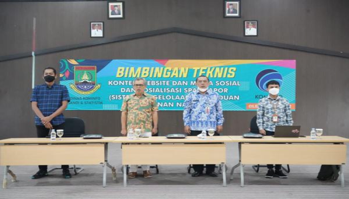 Kominfo Cilegon Adakan Bimtek Pengelolaan Media Sosial dan Sosialisasi SP4N Lapor